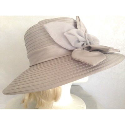 s Giovannio Brand Gray Wide Brim Dress Hat Special Ocassion Church Hat  eb-41747164